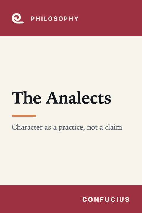 Mindroll's cover for “The Analects” by Confucius
