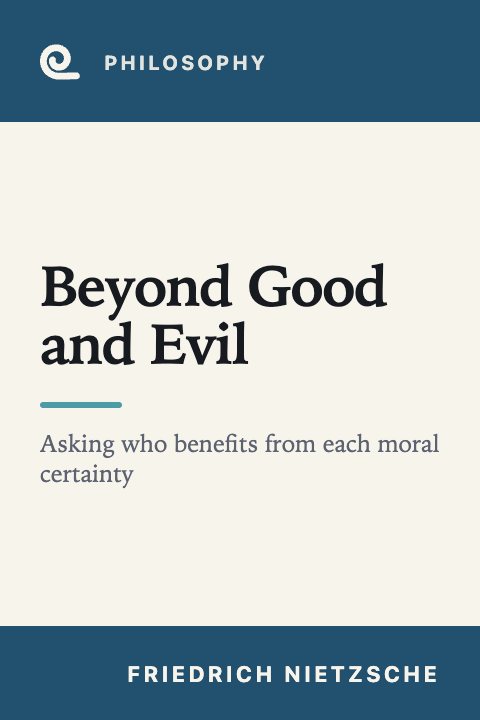 Mindroll's cover for “Beyond Good and Evil” by Friedrich Nietzsche