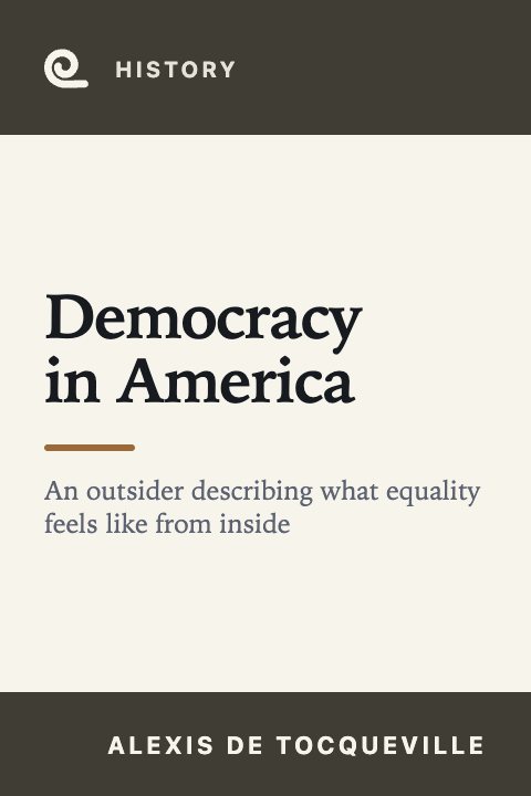 Mindroll's cover for “Democracy in America” by Alexis de Tocqueville