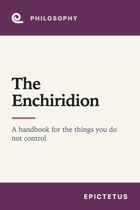 Mindroll's cover for “The Enchiridion” by Epictetus