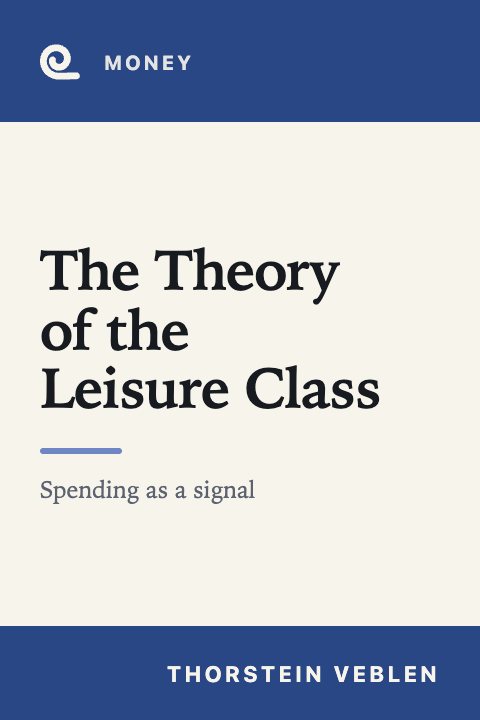Mindroll's cover for “The Theory of the Leisure Class” by Thorstein Veblen