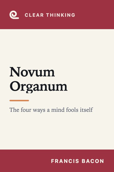 Mindroll's cover for “Novum Organum” by Francis Bacon