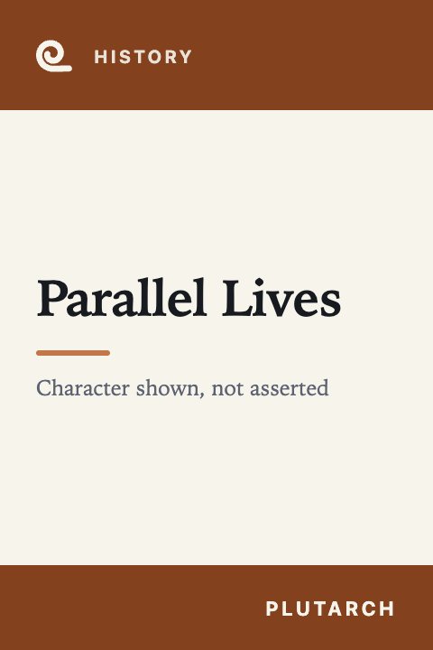 Mindroll's cover for “Parallel Lives” by Plutarch