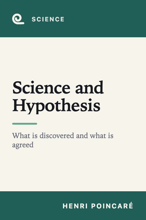Mindroll's cover for “Science and Hypothesis” by Henri Poincaré