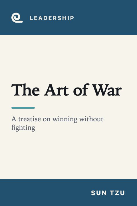 Mindroll's cover for “The Art of War” by Sun Tzu