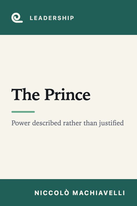 Mindroll's cover for “The Prince” by Niccolò Machiavelli