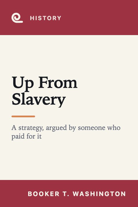 Mindroll's cover for “Up From Slavery” by Booker T. Washington