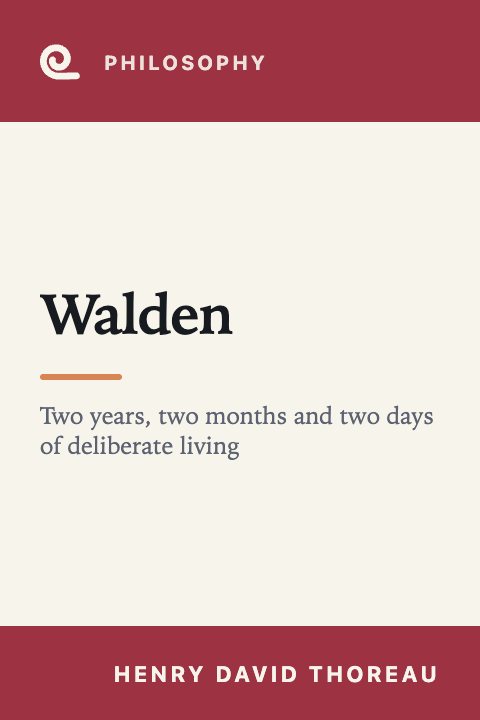 Mindroll's cover for “Walden” by Henry David Thoreau