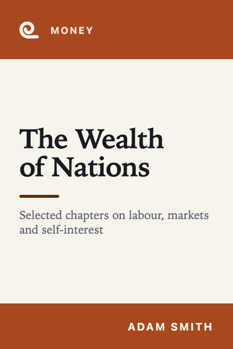 Mindroll's cover for “The Wealth of Nations” by Adam Smith